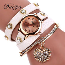 Load image into Gallery viewer, Duoya selling luxury fashion heart pendant women watches