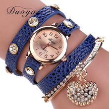 Load image into Gallery viewer, Duoya selling luxury fashion heart pendant women watches